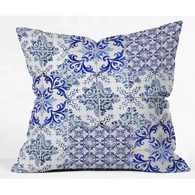 Deny Designs Ingrid Beddoes Indoor/outdoor Patchwork Throw Pillow