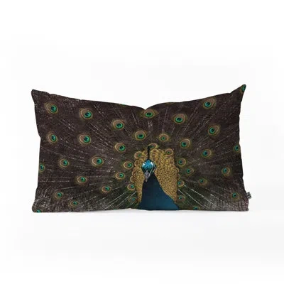Deny Designs Ingrid Beddoes Peacock And Proud Oblong Lumbar Pillow