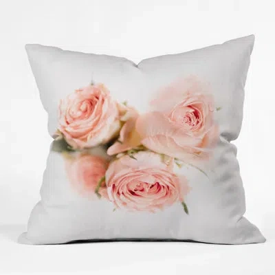 Deny Designs Ingrid Beddoes Rose Lemonade Indoor/outdoor Throw Pillow