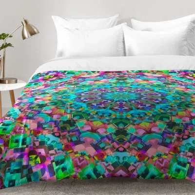 Deny Designs Inspire Oceana Comforter Set In Blue,purple