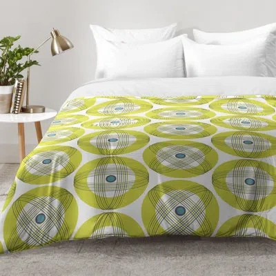 Deny Designs Into Orbit Comforter Set In Yellow