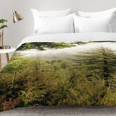Deny Designs Into The Mist Comforter Set In Green