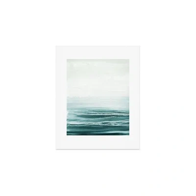 Deny Designs Iris Lehnhardt Hazy Emerald Sea Art Print - Unframed In Green