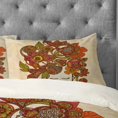 Deny Designs Its All In Your Head Pillowcase In Brown;beige