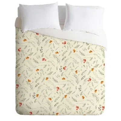 Deny Designs Iveta Abolina Duvet Cover Set In Cream,white
