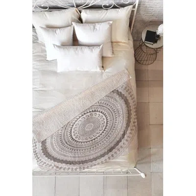 Deny Designs Iveta Abolina Fleece Throw Blanket In Gray