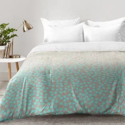 Deny Designs Iveta Abolina Hint Of Mint Comforter Set In Mint,gray