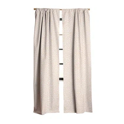 Deny Designs Iveta Abolina Raindrops Cream Blackout Curtain (1 Panel) In Beige