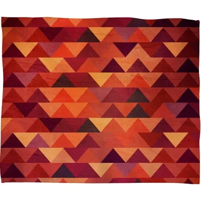 Deny Designs Iveta Abolina Trianglerain Throw In Red