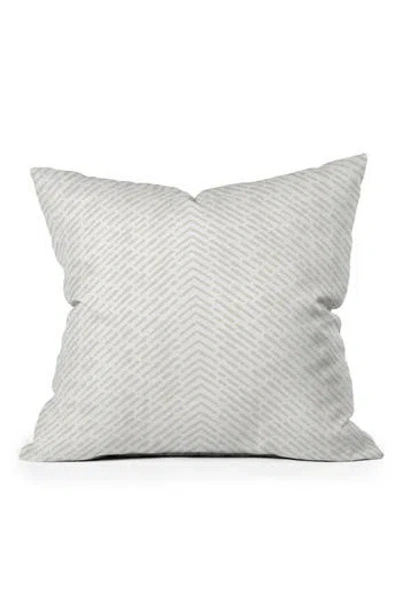 Deny Designs Iveta Roux Cream Throw Pillow In White
