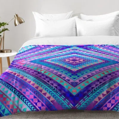 Deny Designs Jacqueline Maldonado Comforter Set In Purple,blue
