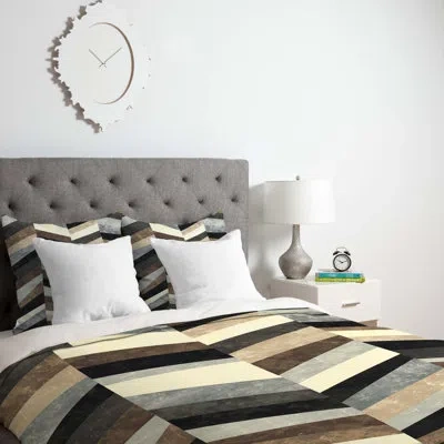 Deny Designs Jacqueline Maldonado Duvet Cover In Brown,beige