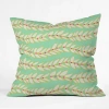 Deny Designs Jacqueline Maldonado Leaf Dot Stripe Throw Pillow