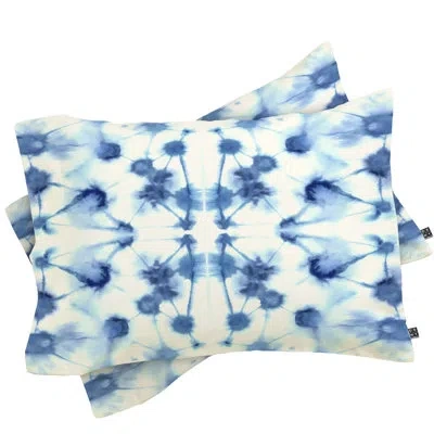 Deny Designs Jacqueline Maldonado Mirror Dye Pillowcase In Blue