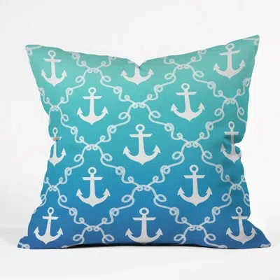 Deny Designs Jacqueline Maldonado Nautical Knots Ombre Outdoor Throw Pillow