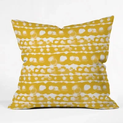 Deny Designs Jacqueline Maldonado Outdoor Rectangular Pillow Cover And Insert In Yellow