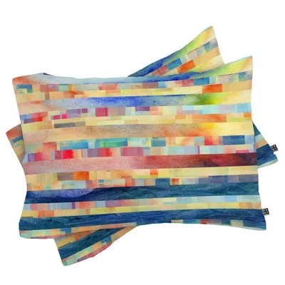 Deny Designs Jacqueline Maldonado Pillowcase In Blue;brown;orange
