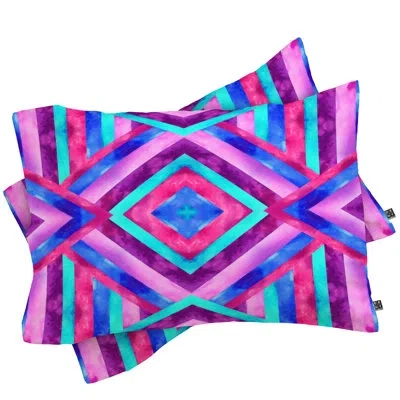 Deny Designs Jacqueline Maldonado Pillowcase In Blue;pink;purple