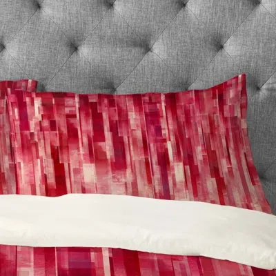 Deny Designs Jacqueline Maldonado Rain Pillowcase In Red