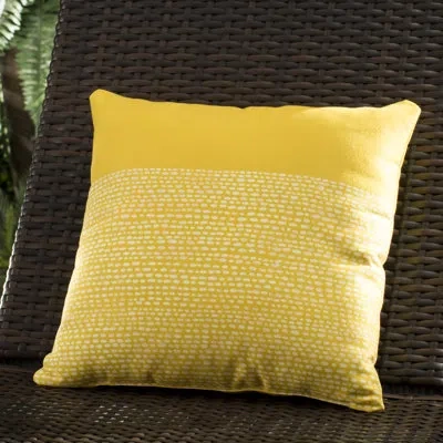 Deny Designs Jacqueline Maldonado Throw Pillow In Yellow