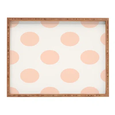 Deny Designs Jacqueline Ottoman/coffee Table Tray In White