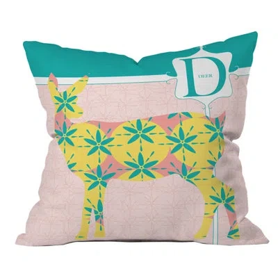 Deny Designs Jennifer Hill Miss Deer Outdoor Throw Pillow