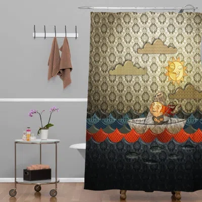 Deny Designs Jose Luis Guerrero Paper Boat Single Shower Curtain