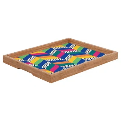 Deny Designs Juliana Curi Ottoman/coffee Table Tray In Green