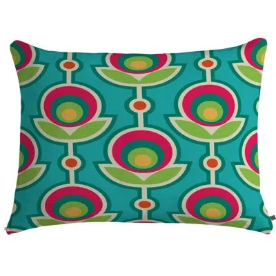 Deny Designs Juliana Curi Retro Soft Pet Bed Pillow In Blue;green;pink