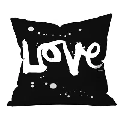 Deny Designs Kal Barteski Love Outdoor Throw  Pillow