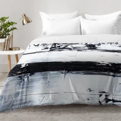 Deny Designs Kent Youngstrom Comforter Set In Black,white