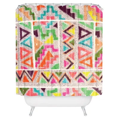 Deny Designs Kris Tate Shower Curtain Single + Hooks