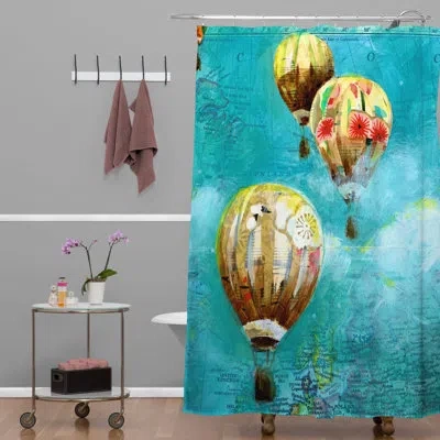 Deny Designs Land Of Lulu Herd Of Balloons 2 Single Shower Curtain