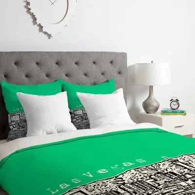 Deny Designs Las Vegas Duvet Cover Set In Royal