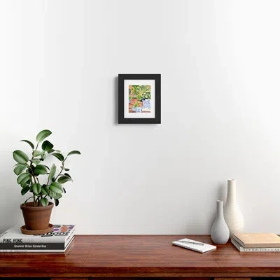 Deny Designs Laura Trevey On The Terrace Framed Art Print In Black