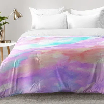 Deny Designs Lavender Haze Comforter Set In Pink