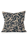 Deny Designs Leaf Print Throw Pillow