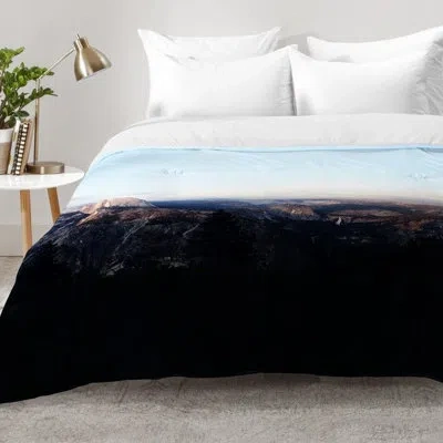 Deny Designs Leah Flores Comforter Set In Blue,black