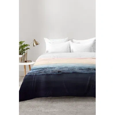Deny Designs Leah Flores Crash Into Me Comforter Set In Blue,white