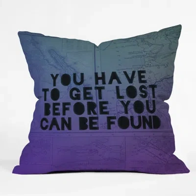 Deny Designs Leah Flores Lost X Found Throw Pillow