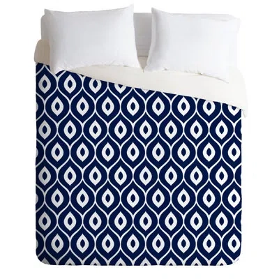 Deny Designs Leela Duvet Cover In Navy