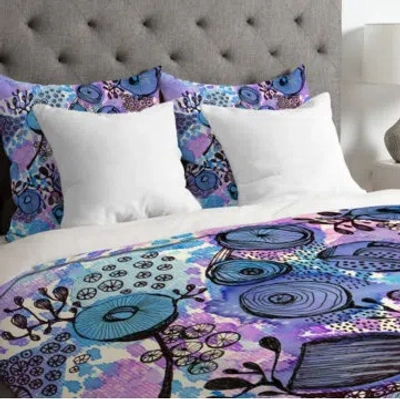 Deny Designs Lightweight Duvet Cover In Blue,purple,pink