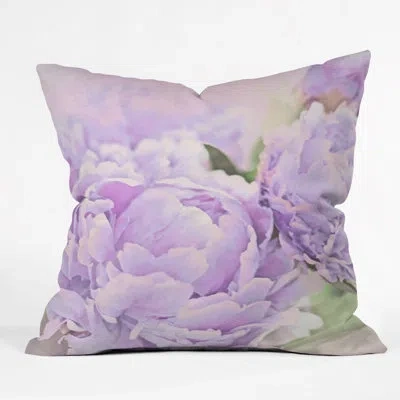 Deny Designs Lisa Argyropoulos Peonies Indoor/outdoor Throw Pillow