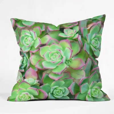 Deny Designs Lisa Argyropoulos Succulents Indoor/outdoor Throw Pillow