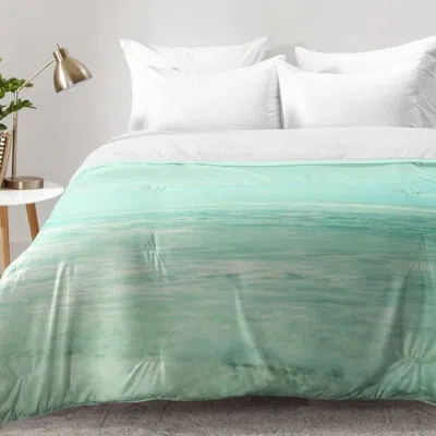 Deny Designs Lisa Argyropoulos Where Ocean Meets Sky Comforter Set In Blue