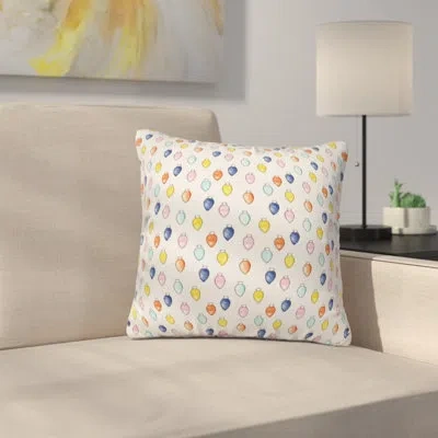 Deny Designs Little Arrow Co Watercolor Holiday Lights Throw Pillow