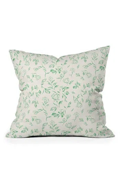 Deny Designs Loubruzzoni Romantic Green Accent Pillow