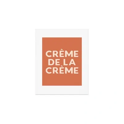 Deny Designs Lyman Creative Co Creme De La Creme French Retro Art Print - Unframed In Cream