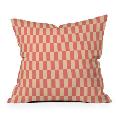 Deny Designs Lyman Creative Co Narrow Check Pattern Retro Co Throw Pillow
