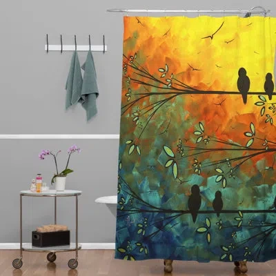 Deny Designs Madart Inc. Birds Of A Feather Single Shower Curtain
